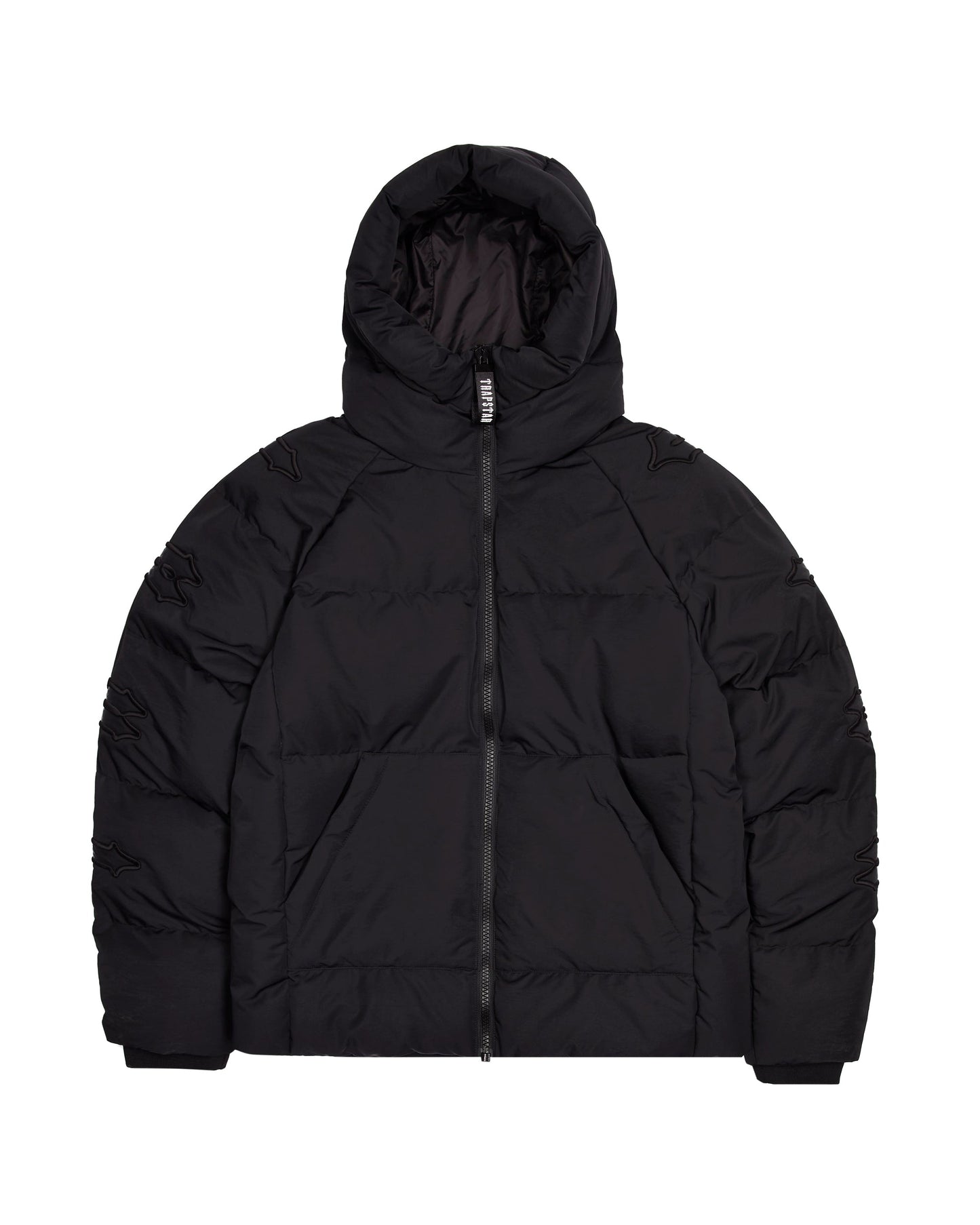Trapstar Hooded Irongate Sleeve Puffer - Blackout