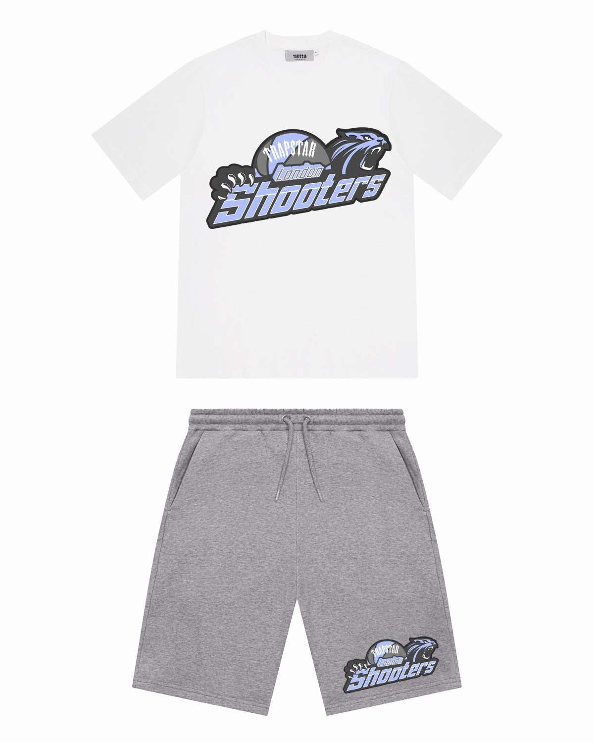 Trapstar Shooters Shorts Set - White/Ice 2.0