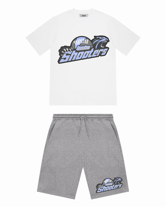Trapstar Shooters Shorts Set - White/Ice 2.0