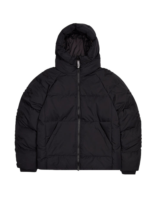 Trapstar Hooded Irongate Sleeve Puffer - Blackout