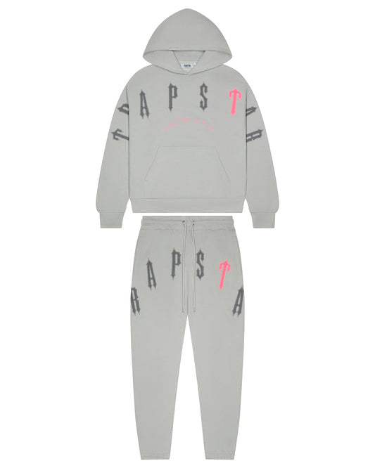 Trapstar Irongate Arch Chenille 2.0 Tracksuit - Grey/Pink